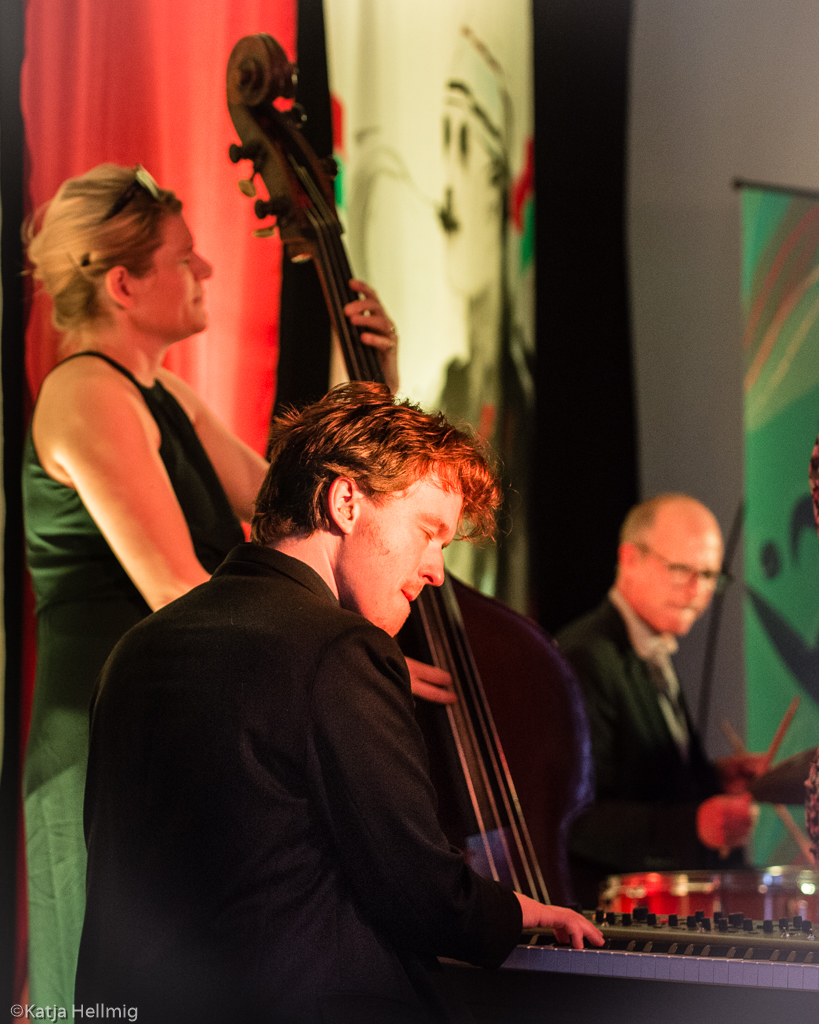 Leo Lindberg, Ida Hvid and Jacob Melchior at L´jazz at Gustavsbergs Badrestaurang 